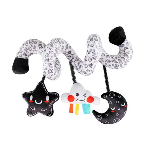 Lipstore Baby Spiral Car Seat Toy Cartoon Sensory Toy for 0-6 Months Nursery Birthday Black and White - Walmart.ca