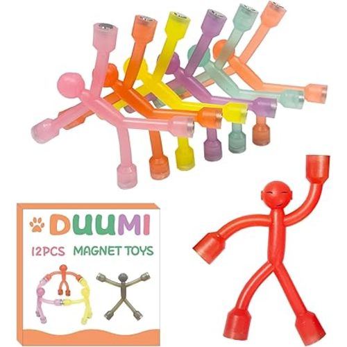 12pcs Travel Magnets Toy, Fridge Magnet Men for Kids, Cute Magnetic People Figures for Kids,Refrigerator Magnets People, Magnetic Toys for Adults, Gifts for Child