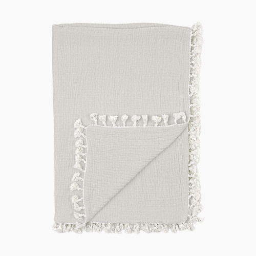 Crane Baby 6 Layer Muslin Blanket - Moonstone