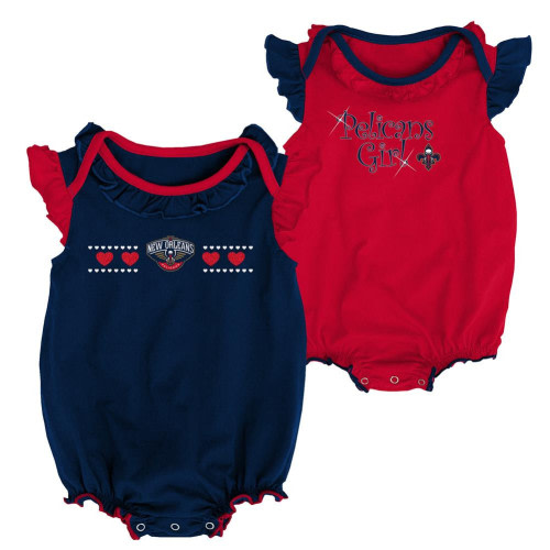 New Orleans Pelicans Creeper 2 Pack Homecoming Bodysuit Set