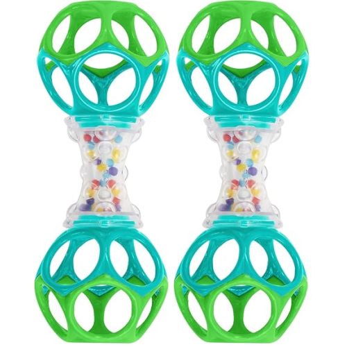 Bright Starts Oball Shaker Rattle Toy, Ages Newborn Plus