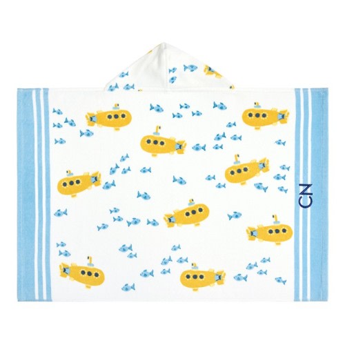 Submarine Baby Beach Hooded Towel UPF 50+