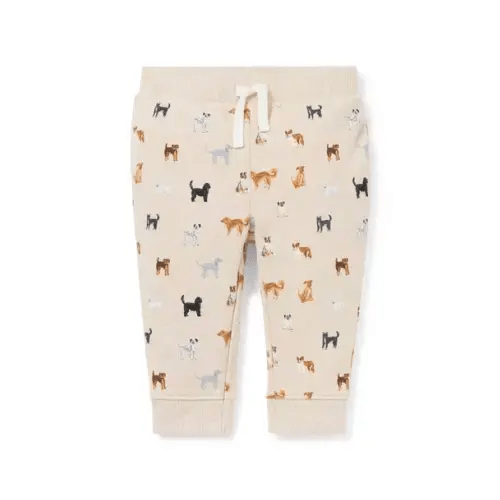 Baby Fluffy Bunny Heather Dog Baby Dog French Terry Jogger by Janie and Jack