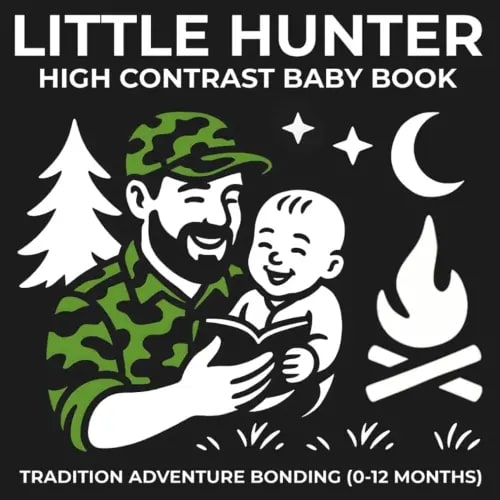Little Hunter High Contrast Baby Book Tradition Adventure Bonding (0-12 Months): 67 Unique Black and White Images Introducing the Hunting Life Through ... and Teen Hunter - Growing Together Series)