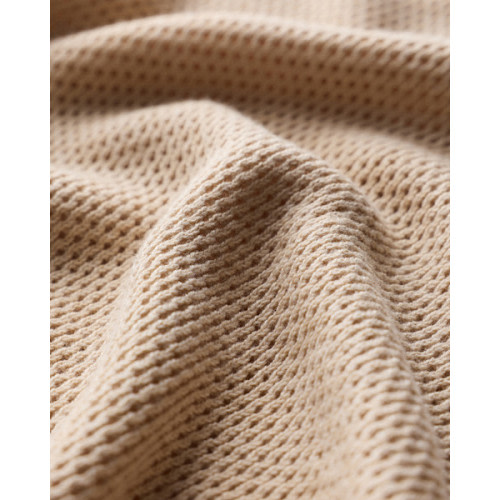 Lightweight Cotton Cashmere Nursing Shawl in Heather Oatmeal