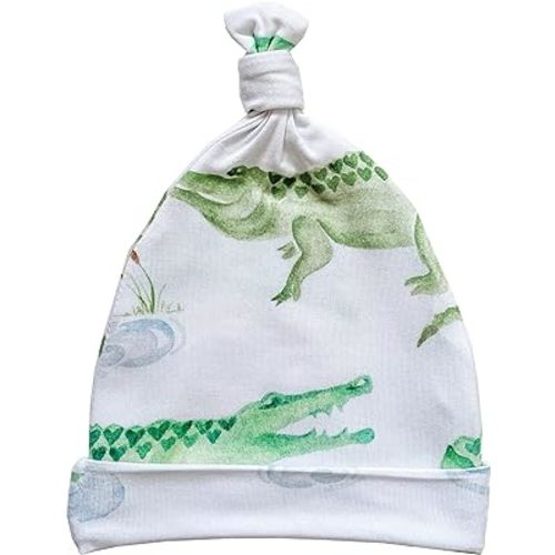 Knotted Hat, Viscose from Bamboo with Spandex Stretchy Material, Adjustable Top Knot