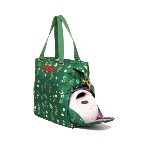 Lizzy Breast Pump Tote Olive You Elegant and Spacious for Pumping and Work Essentials – Sarah Wells Bags