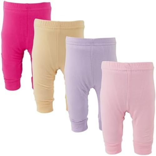123 Bear Infant and Toddler Soft Cotton Spandex Boys and Girls Pants Multipacks