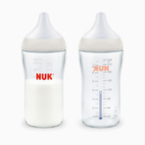 NUK Perfect Match Glass Bottle - Clear, 8 Oz, 2