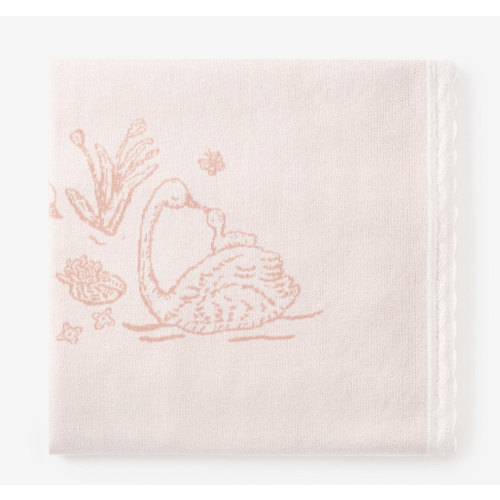 Swan Knit Blanket