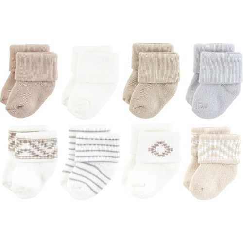 Hudson Baby Baby 8-pack Cotton Rich Newborn and Terry Socks