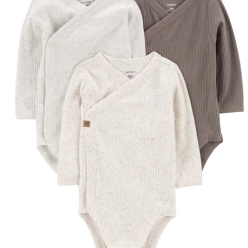 Baby 3-Pack Side-Snap Bodysuits