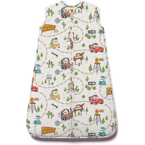 Milk Snob Disney Baby Sleeping Sack, Sleeveless Sleep Bag Wearable Zip Up Blanket for Infant Shower and Registry Gifts (Pixar Cars, Small)