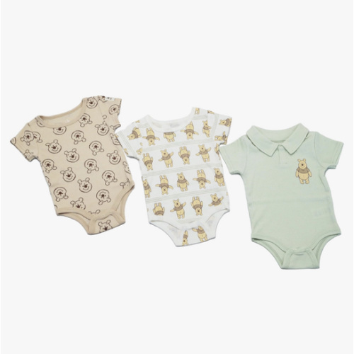 Magic Threadz Disney Clothes Baby Boys 3-Pack Bodysuits – Mickey Mouse & Winnie the Pooh Outfit Set (0M–9M)