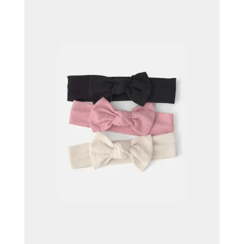 Baby Girl 3-Pack Solid Headbands | Carter's