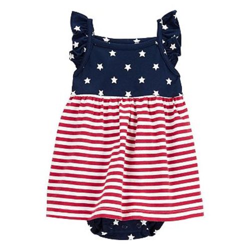 Baby Girl Carter's American Flag Sunsuit