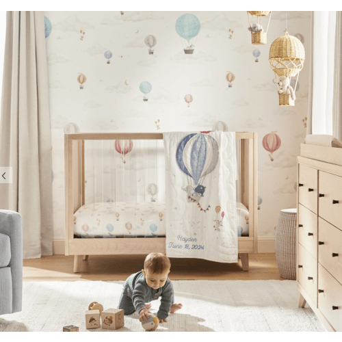 Hot Air Balloon Baby Bedding Set (Pottery Barn Kids)- Personalized