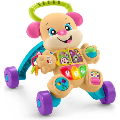 Fisher-Price Baby Toy Laugh & Learn Smart Stages Sis Walker with Educational Music Lights & Activities for Infants Ages 6+ Months