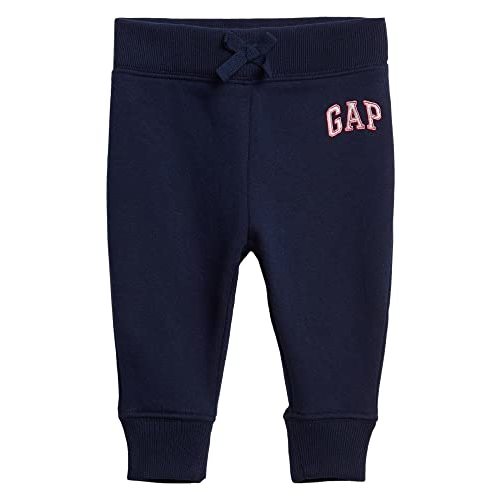 GAP Baby Girls' Logo Pull-on Jogger Sweatpants