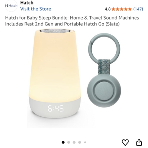 Hatch for Baby Sleep Bundle: Home & Travel Sound Machines Includes Rest 2nd Gen and Portable Hatch Go (Slate)