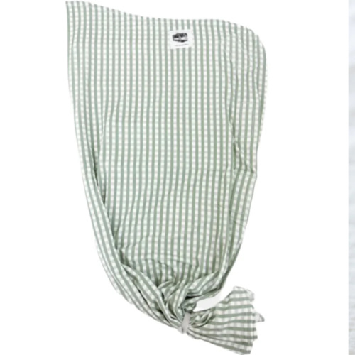 Sage Gingham Swaddle