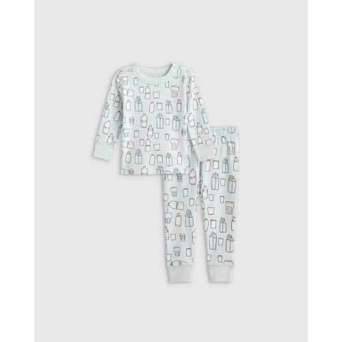 100% Organic Cotton Long Sleeve and Pant Pajama Set