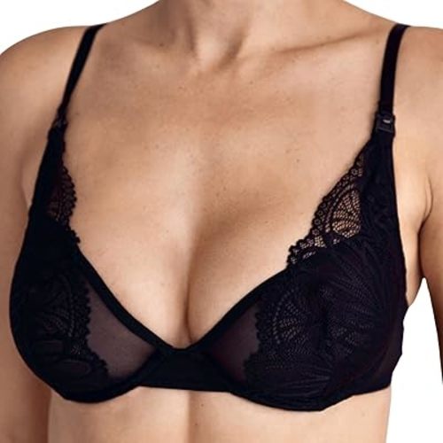 MILK&LACE Petra Nursing Bra – Soft Stretch Lace Maternity Bra with Gentle Underwire, One-Hand Clips & Adjustable Fit