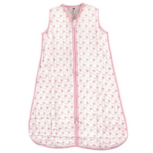 Hudson Baby Infant Girl Muslin Cotton Sleeveless Wearable Sleeping Bag, Sack, Blanket, Pink Sheep, 6-12 Months