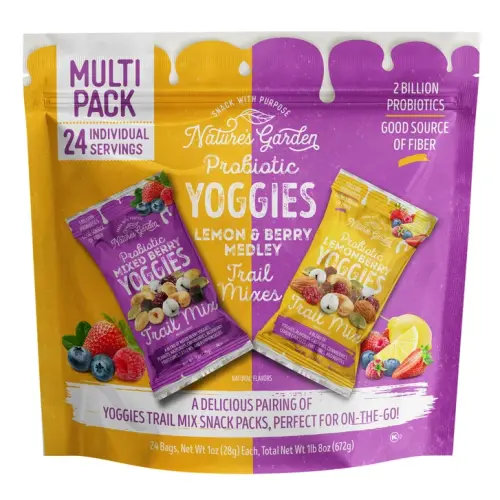 Nature's Garden Probiotic Lemon & Berry Trail Mixers, 1oz, 24-count | Costco