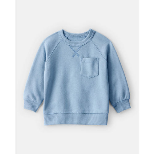 Baby Boy DayDream Fleece Long-Sleeve Sweatshirt - Blue - Carter's | Carter's