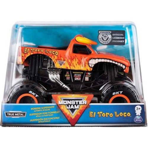 Monster Jam Official El Toro Loco Monster Truck Die-Cast Vehicle, 1:24 Scale