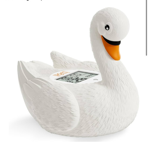 b&h Baby Bath Thermometer, Swan Digital Infant Safe Bath Thermometer - Reliable Temperature Readings - Easy to Read Screen- Shower Timer - Waterproof and Floats in Water, Newborn Must Haves
