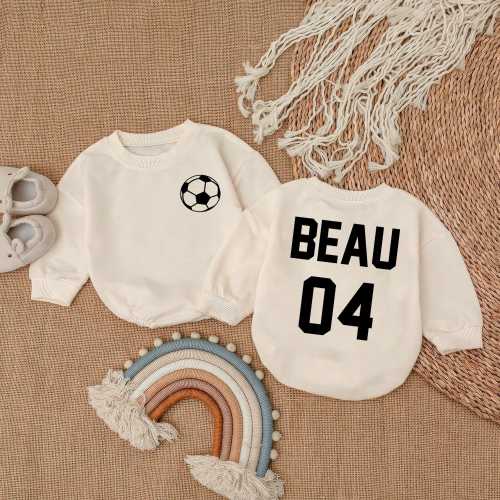 Personalized Soccer Birthday Romper: Game Day Newborn Outfit