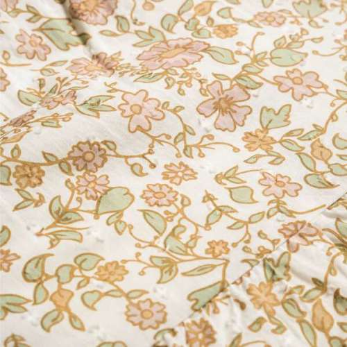 Organic Tie Shoulder Bubble Romper, Tuscan Bloom - Makemake Organics | Maisonette