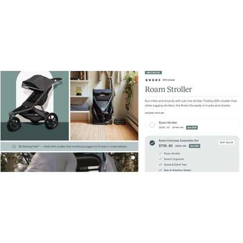 Roam Stroller Everyday Essentials Set