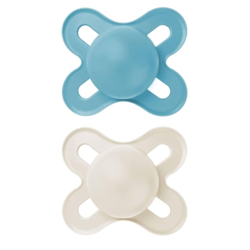 MAM Original Start Matte Baby Pacifiers, Binky for 0-3 Months, BPA-Free Silicone Nipple, Easy to Clean, Best for Newborn Babies, Developed with Medical Experts, 2 Count Binkies with Sterilizer Case