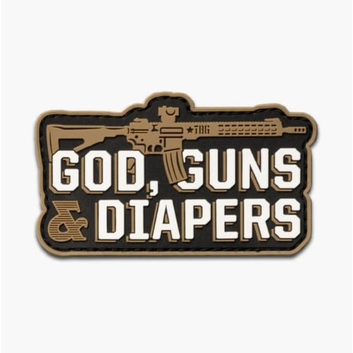 God, Guns & Diapers Patch - AR by TBG – Tactical Baby Gear