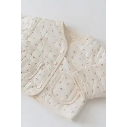 Quilted cherry jacket