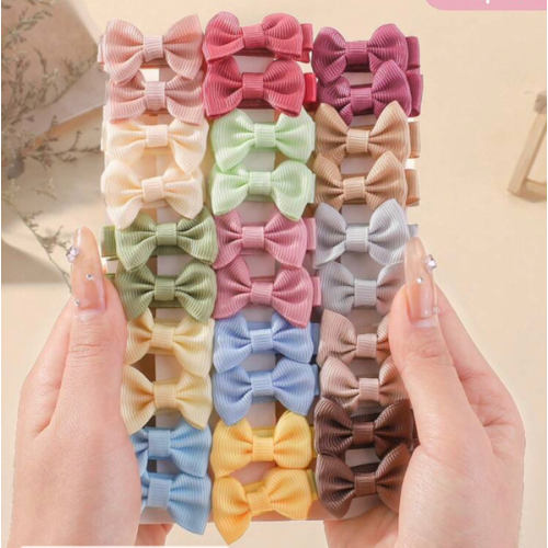 bilicaca 30pcs/Pack Candy Color Fully Covered Bowknot Kids Hair Clips, Bowknot Baby Hair Accessories, Random Color Love Valentine | SHEIN USA