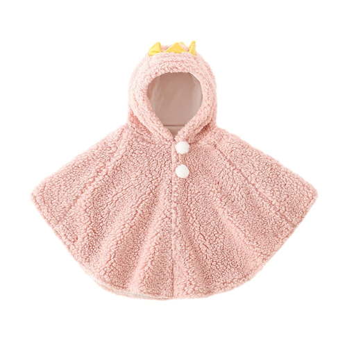 Baywell Toddler Baby Fleece Hooded Poncho Cute Animal Hood Cape Cloak Winter Snowsuit Outwear 0-3Y
