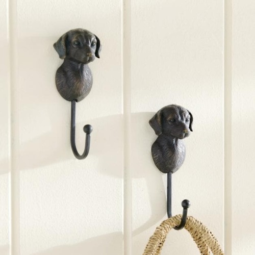 Labrador Dog Wall Hook, Set of Two