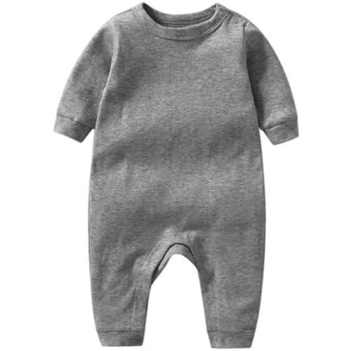 Unisex Baby Onesie, Long Sleeve 100% Cotton Baby Clothes, Baby Footless Jumpsuit