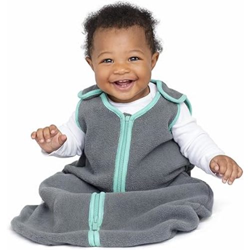 Baby Deedee Sleep Nest Fleece - Baby Sleep Sack 1.2 TOG 18-36 Months, Comfort Sleeping Bag with Soft Polar Fleece & Patented Shoulder Snaps, Toddler Wearable Blanket for Boys & Girls, Lake Green