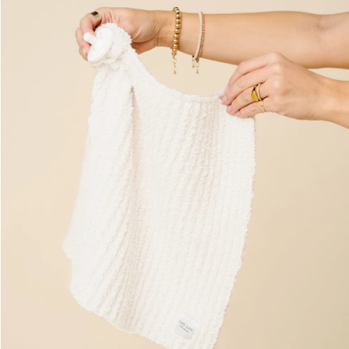 Chenille Blanket - White - Mini/Lovey