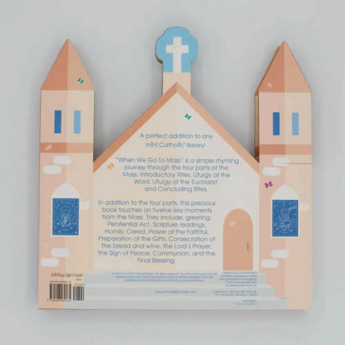 When We Go to Mass - shaped board book - Shining Light Dolls
