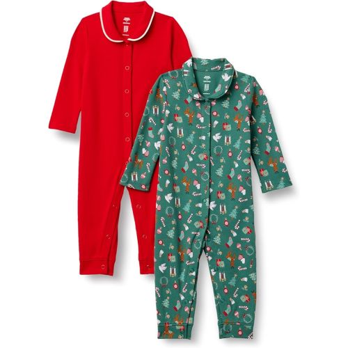 Amazon Essentials x Sofia Grainge Unisex Babies' Cotton Footless Sleepsuit