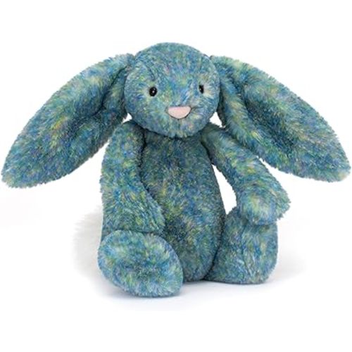 Jellycat Bashful Azure Luxe Bunny Stuffed Animal, Medium 12 inches - Rabbit & Bunny Plush Toy - Classic Children's Gift