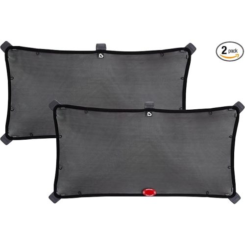 Munchkin® Brica® Magnetic Stretch to Fit™ Sun Shade, Black, 2 Pack