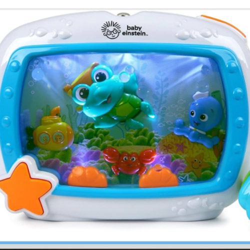 Baby Einstein Sea Dreams Soother Musical Crib Toy and Sound Machine, Newborn and up