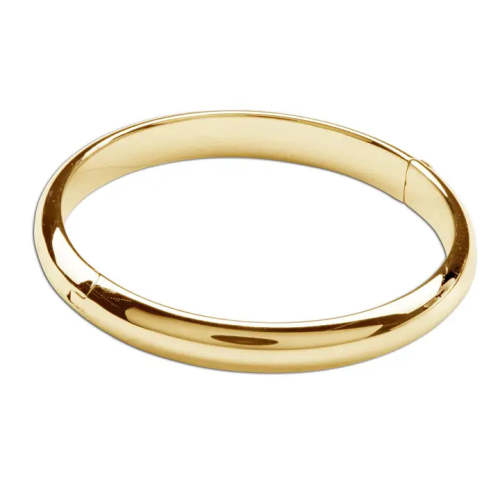 Gold Classic Bangle for Baby (Small=0-12 mths)